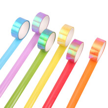 10Pcs Solid Color Masking Tape Easy Tear Sticky Washi Paper for DIY