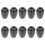 10Pairs Comfortable Black Silicone Replacement Earbuds for Stethoscope 1