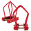 2Pcs Durable Red Iron Fire Sprinkler Head Guard Covers Easy Install 1