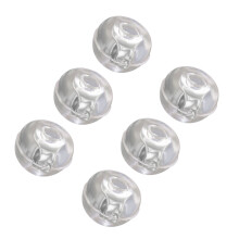3Pairs Silver Ear Caps Silicone Earring Backs Tear Resistant Stoppers