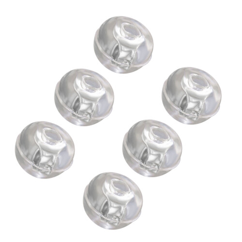 3Pairs Silver Ear Caps Silicone Earring Backs Tear Resistant Stoppers
