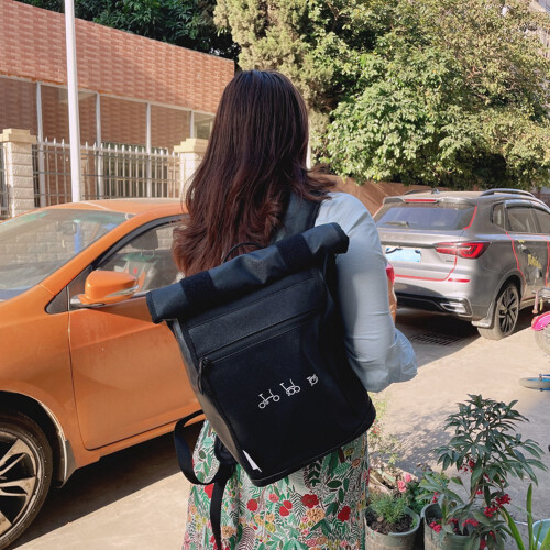 Bicycle Front Bag Backpack with Stand Holder for  3SIXTY Folding Bicycle Backpack Accessories