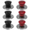 6Pcs Whistling Kettle Cover Knobs Replacement Lid Handles Black Red 1