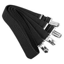 6 Pcs Adjustable Glove Clip Holder For Kids Elastic Mittens Hat Black