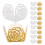 100pcs mini chocolate truffle wrappers: rose lace paper liners 1