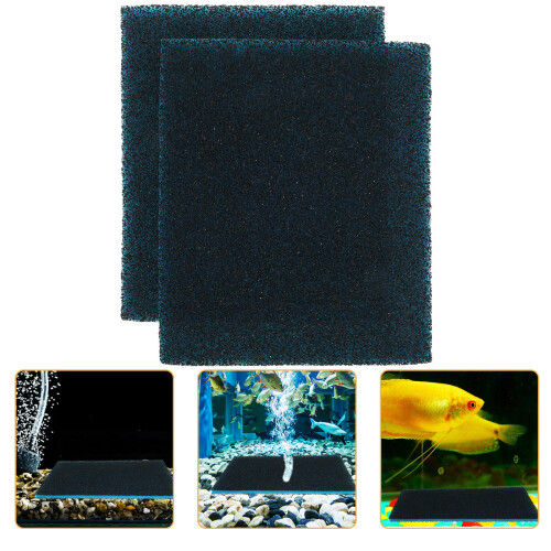 2pcs aquarium filter cotton activated carbon sponge 30x25x2cm
