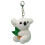 White Plush Koala Keychain Soft Bag Pendant Cute Fluffy Key Decor 1