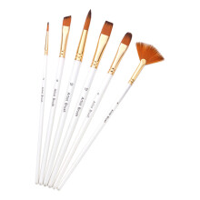 6Pcs Nylon Painting Brushes For Watercolor And Kids Art Kits