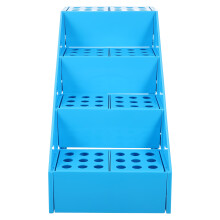 Blue Plastic Test Tube Rack Durable Laboratory Stand 72 Hole