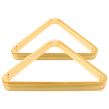 2Pcs Beige Wood Billiard Ball Rack Lightweight Pool Table Accessories