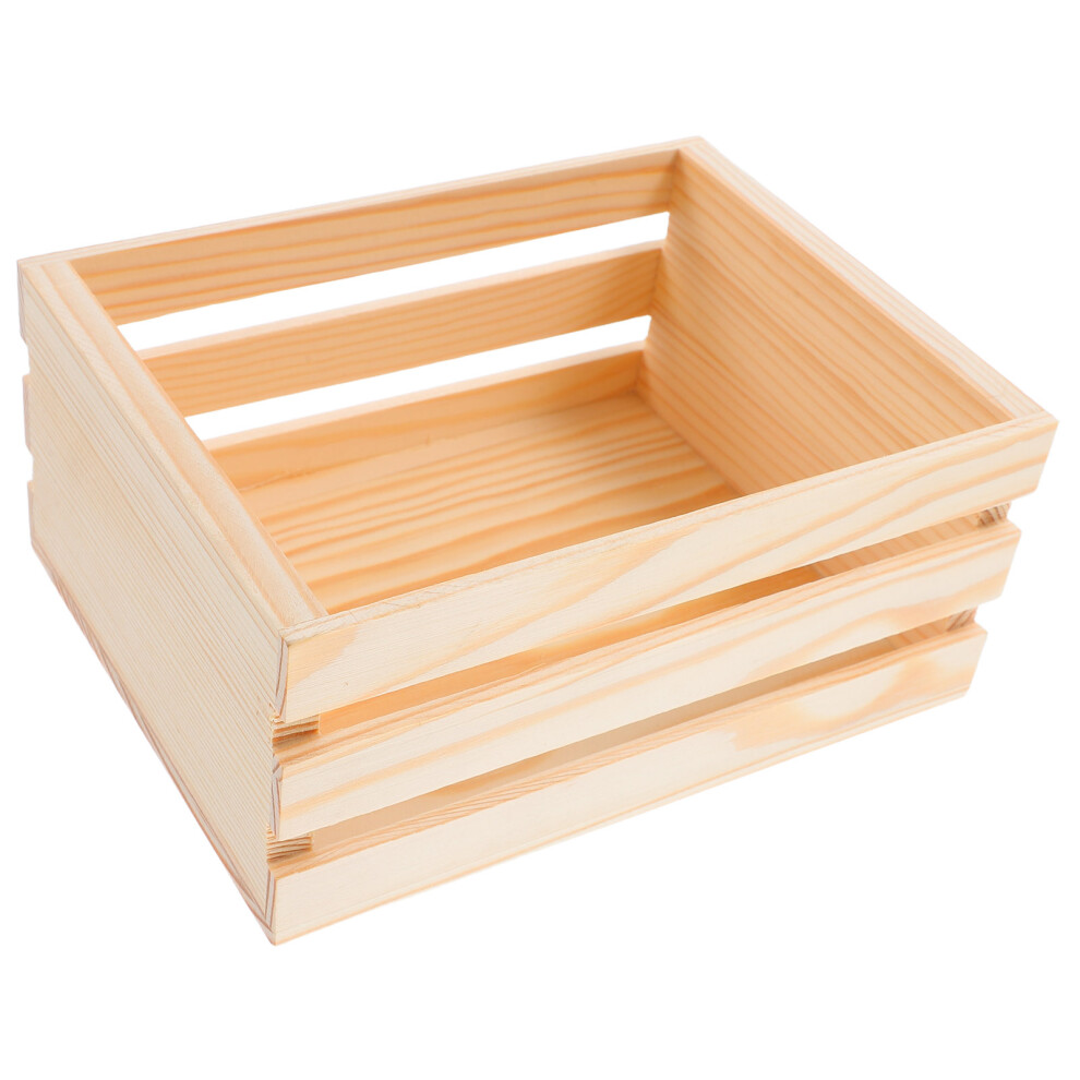 Photos - Other Furniture Wooden Storage Box Multifunction Desktop Organizer For Home Office
