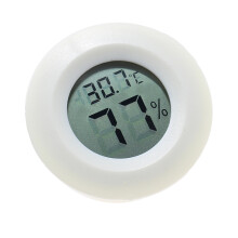 Reptile Box Digital Thermometer Hygrometer Round Temperature Humidity Meter