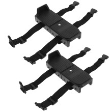 One Pair Adjustable Toddler Ice Skates With Double Blades And Hook Loop
