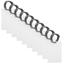 50Pcs White Heat Transfer Blank Luggage Id Tags with Easy Suspension