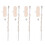 2 Pairs Concealed Heel Straps, Adjustable, White 2