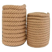 14mm Natural Jute Rope 50m Heavy Duty Twisted Cord for Crafts Garden Decor Cat Scratching