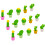 30Pcs Adorable Cactus Rubber Erasers Creative School Student Use 1