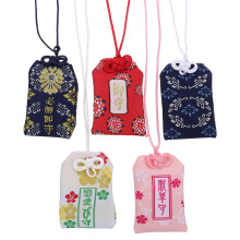 5pcs japanese omamori charm unique fortune bag random style