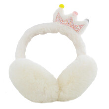 1Pc Cartoon Crown Kids Earmuff Soft Faux Fur Winter Ear Warmer