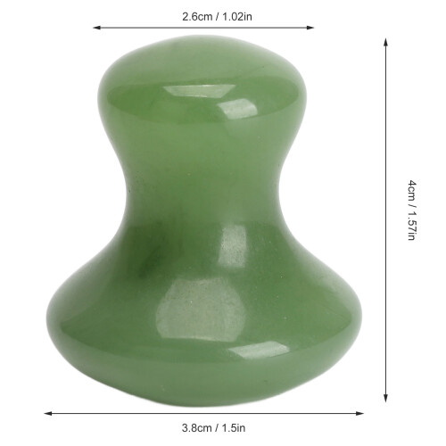 Gua Sha Tool Mushroom Shape Stone Green 1pc 1