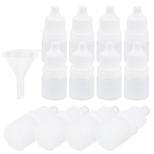 12 augentropfflaschen aus pressbarem kunststoff 3 ml
