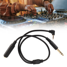 6.35mm Female to 6.35mm & 3.5mm Male Cable 0.5m