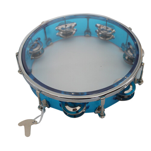Hand Drummer Clapping Drum Metal 10in Blue Toy