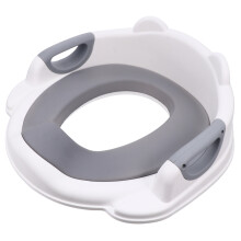 1Pc Comfortable Grey Baby Potty Training Seat PU Toilet Trainer