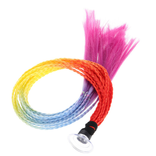 Motorhelm Vlecht Ponytail Zuignap Unieke Haaraccessoire