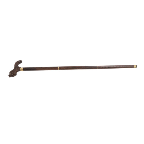 3-Section Wenge Collapsible Walking Cane 89x17cm