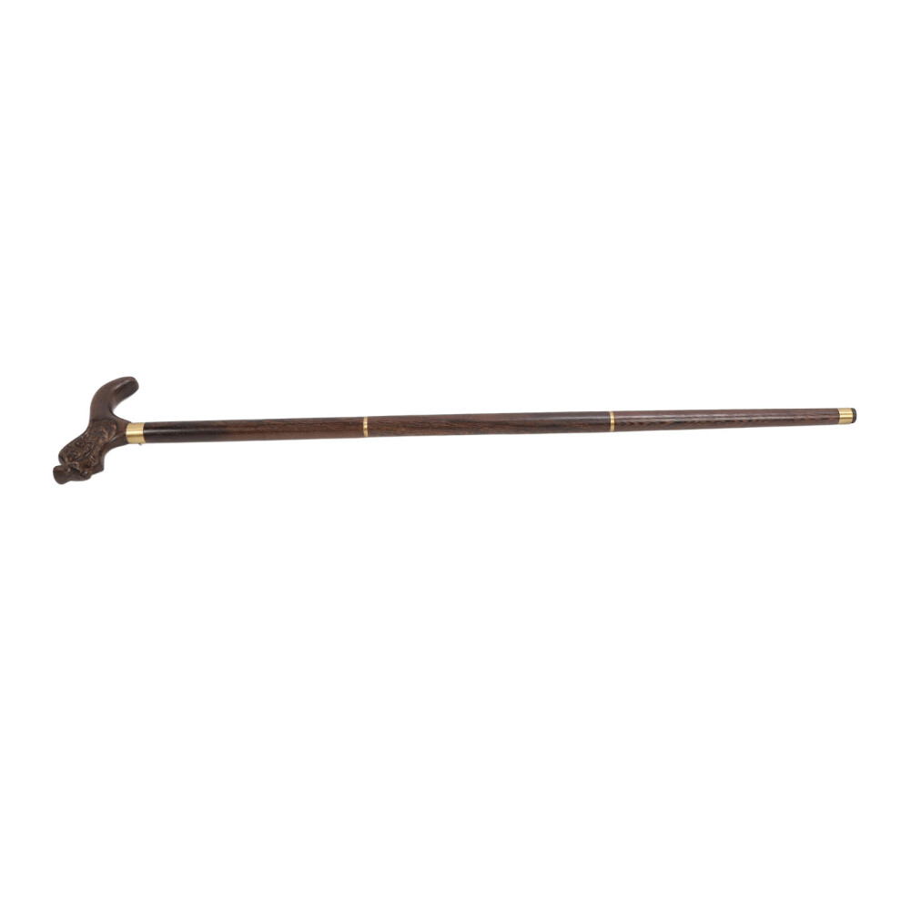 3-Section Wenge Collapsible Walking Cane 89x17cm