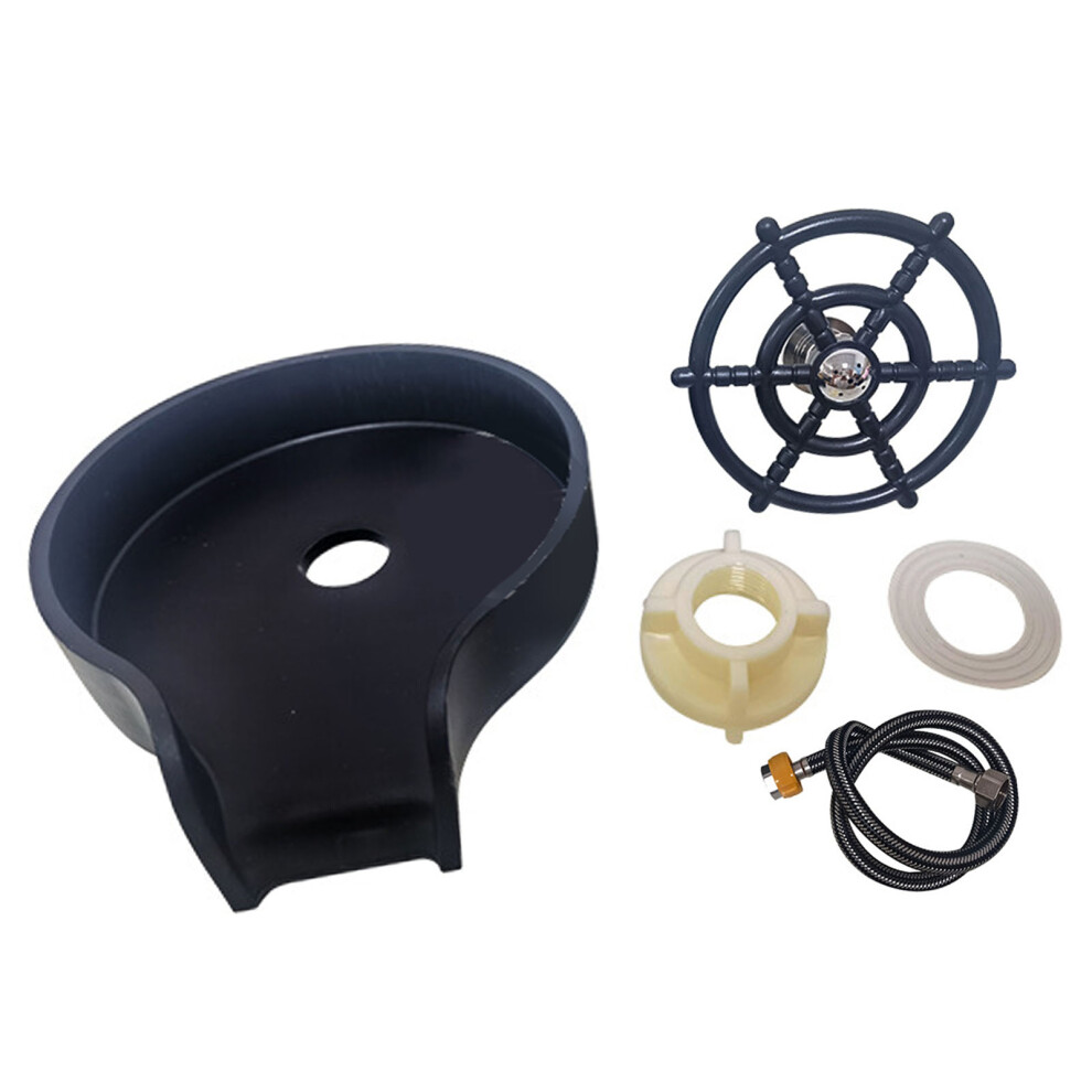 High Pressure Cup Washer Black Stainless Rinser 9361393660617
