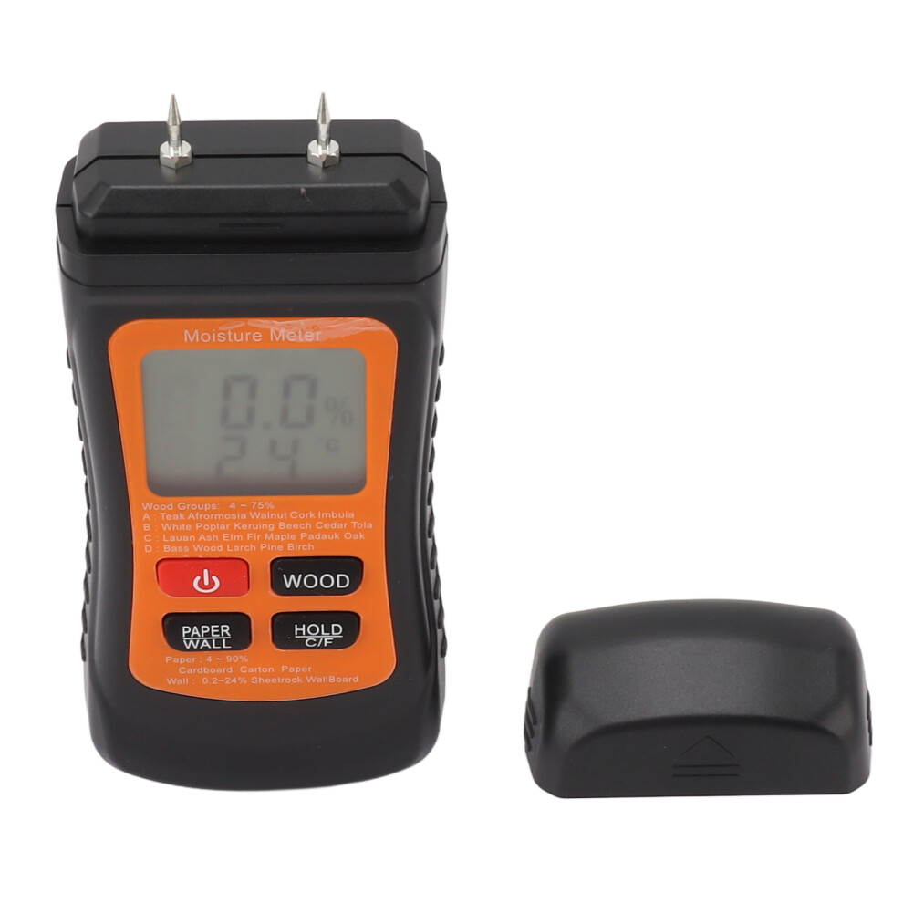 Digital Wood Moisture Meter With Backlight, Resistance Test, 4Â75% Range 6941388633418
