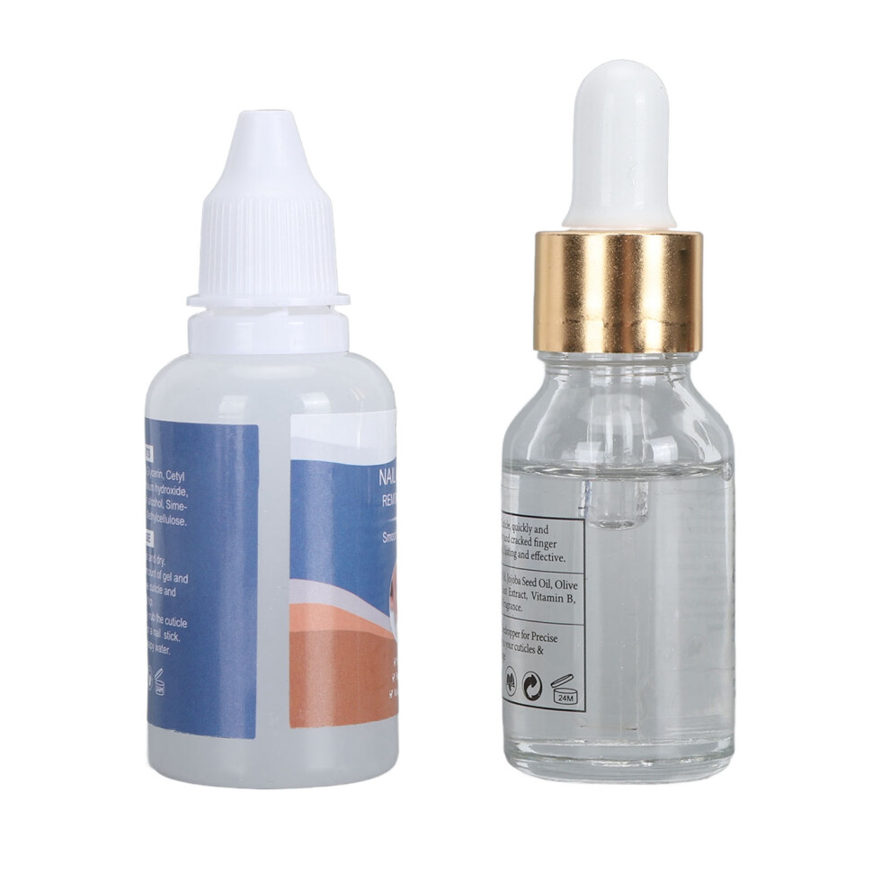 Cream Cuticle Care Kit With 15Ml Nutrient Oil & 30Ml Removal For Nail Beauty