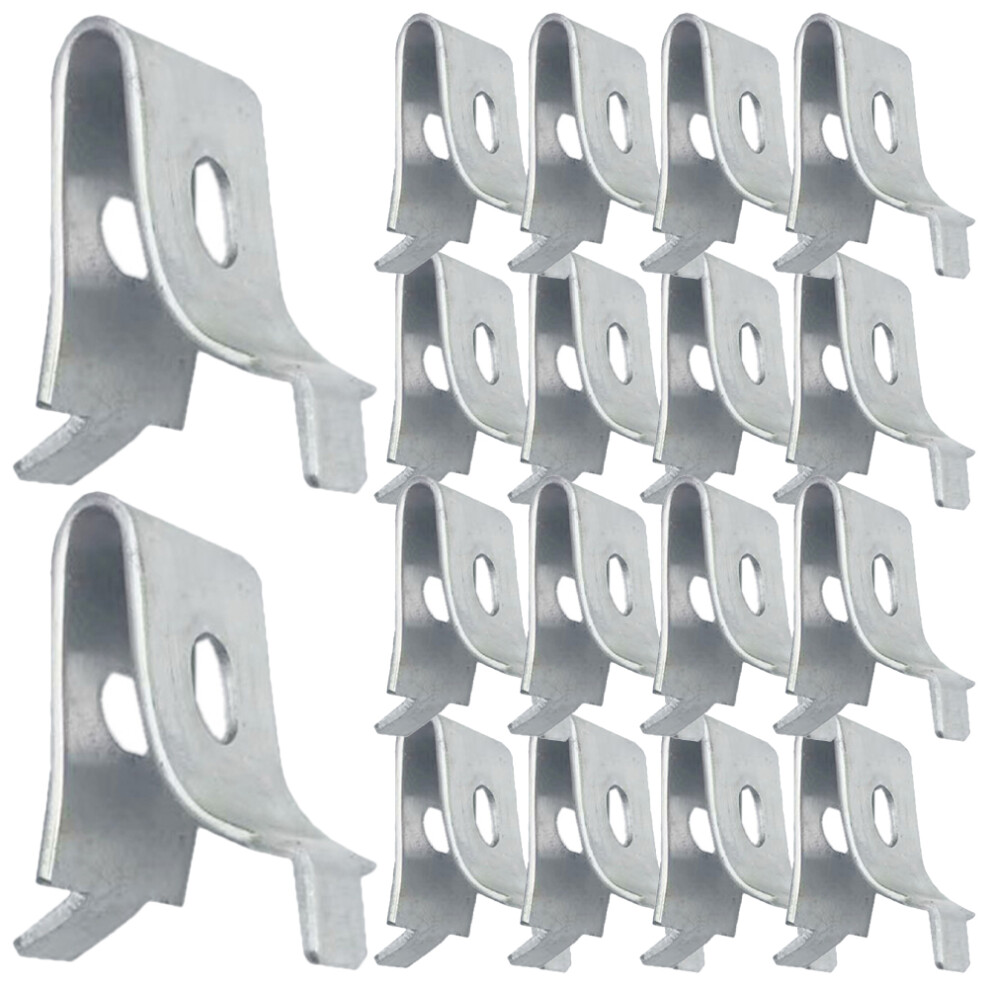 Pilaster Shelf Clips Stainless Steel 20Pcs 0.91X0.79x0.59in 061820286173