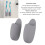 2pcs Wall Toothbrush Holder, Small Silicone, Grey 4