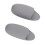 2pcs Wall Toothbrush Holder, Small Silicone, Grey 1