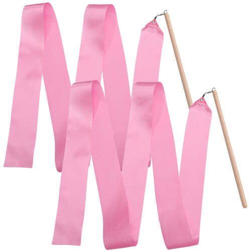 2 Pezzi Nastro Ginnastica Ritmica 2 M, Colore Rosa