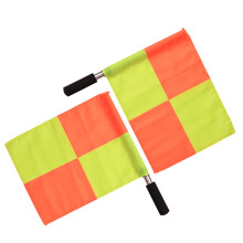 2Pz Bandiere Arbitro Calcio in Poliestere Multicolore, Set Allenamento