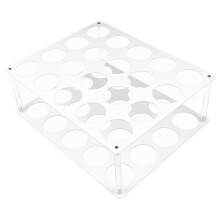 1Set Porta Rotolo Vinile in Acrilico Bianco Organizer Facile Montaggio