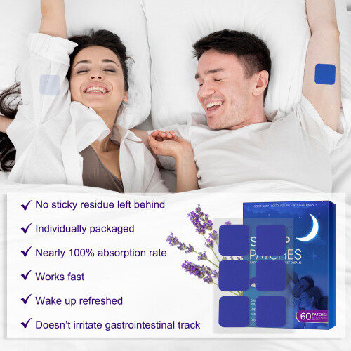 60pcs Sleep Patches for Deep Overnight Sleep Aid Cloth Material 2
