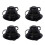 Adattatore pompa gonfiaggio PVC Boston 4 pezzi nero antiperdita 1