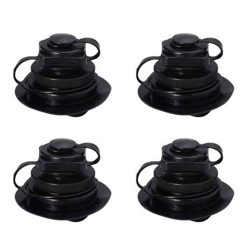 Adattatore pompa gonfiaggio PVC Boston 4 pezzi nero antiperdita