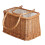 1Pc Creative Design Natural Wicker Basket Portable Storage Organizer 2
