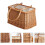 1Pc Creative Design Natural Wicker Basket Portable Storage Organizer 4