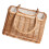 1Pc Creative Design Natural Wicker Basket Portable Storage Organizer 6