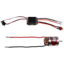 Moteur à Balais 540 Étanche ESC 320 A, Ensemble de Contrôle de Vitesse pour Voiture Télécommandée 1/10, Chenille Axiale SCX10 17T