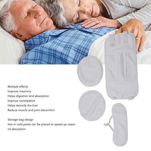 Castor Oil Breast Pack Adjustable White Cloth 2
