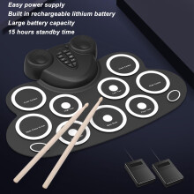 Rechargeable Roll Up Drum with Speakers