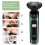 Electric Shaver LCD Digital Display Three- Floating Rechargeable   Waterproof Shaver Type-C Charge Silver 4